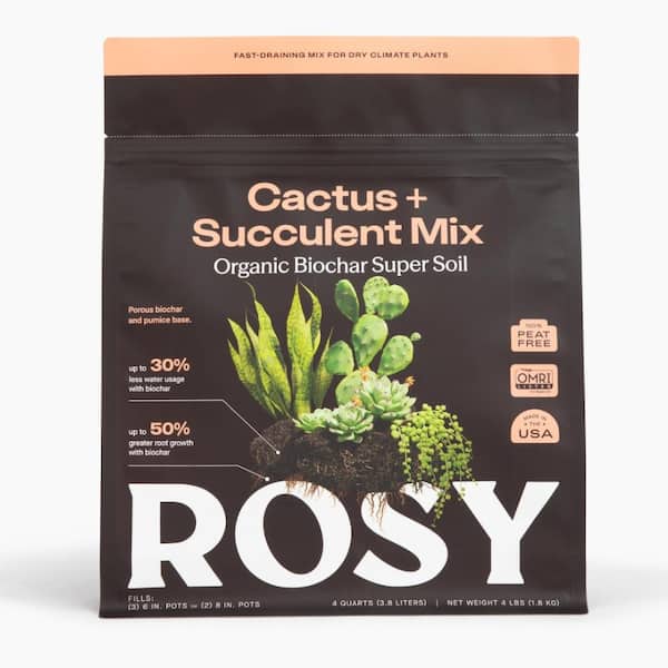 Organic 4 qt. Living Soil Succulent Potting Mix for Desert Plants and Terrariums (1-Pack)