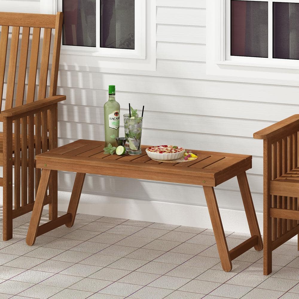 Tioman Dark Red Meranti Outdoor Folding Coffee Table