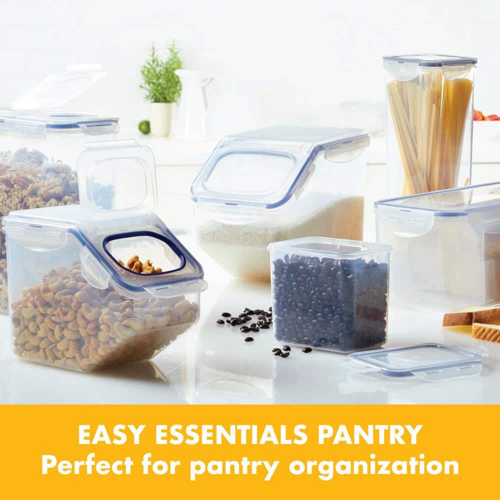 Clear Plastic Rectangular Food Storage Container with Flip Top Lid