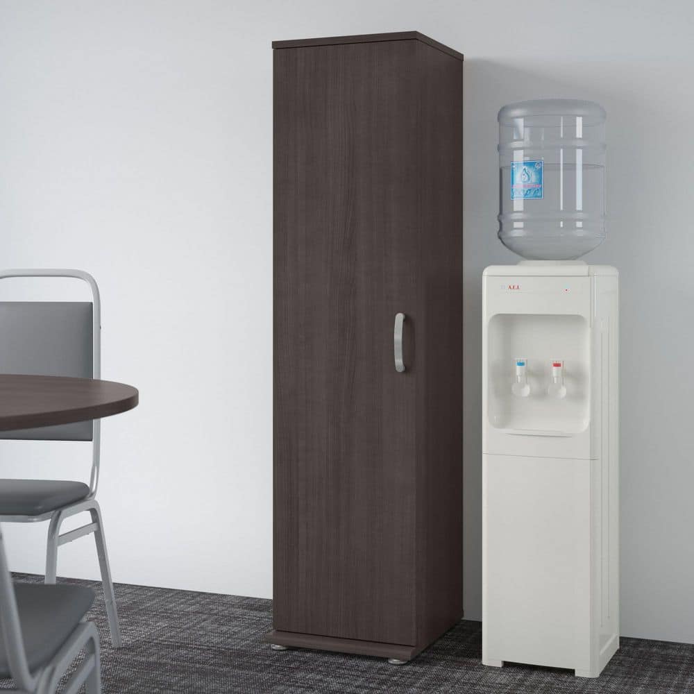Universal Storm Gray 61.81 in. Accent Storage Cabinet with Door and Shelves