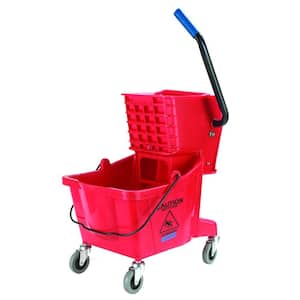26 qt. Red Mop Bucket/Wringer Combo