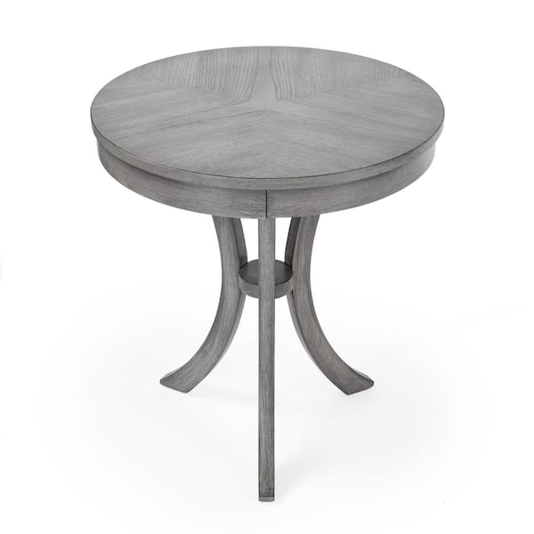 Butler Specialty Company Gerard 24 in. W Medium Gray Round Wood End Table