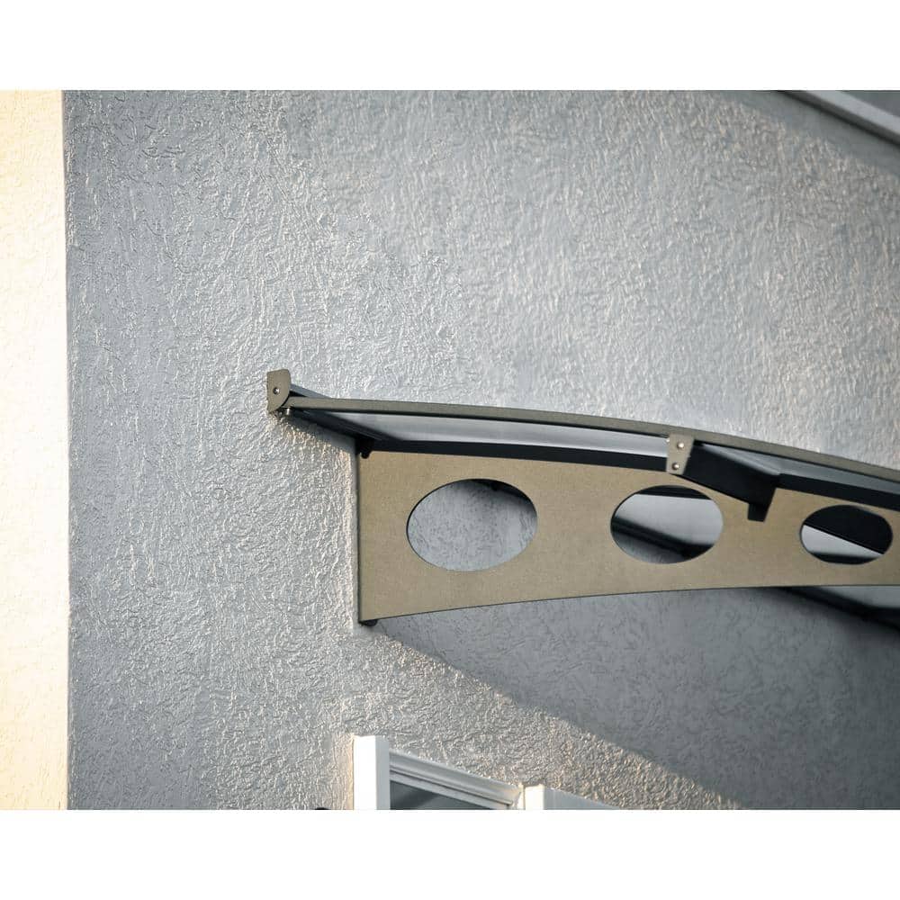 Herald 5 ft. x 22 ft. Off-White Aluminum Door and Window Awning
