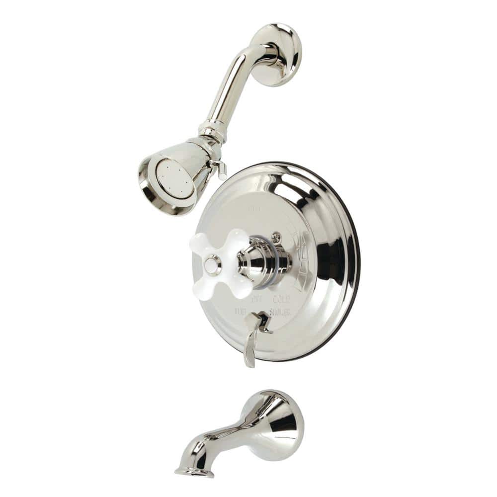 Restoration Single Handle 1-Spray Tub and Shower Faucet 2 GPM with Corrosion Resistant in. Polished Nickel price history on PriceWatchPro