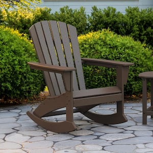 POLYWOOD Grant Park Plastic Patio Adirondack Outdoor Rocking Chair