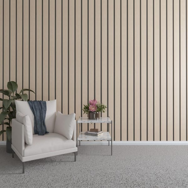 Ekena Millwork 94 in. H x 4 in. W Slatwall Panels in Red Oak 11-Pack