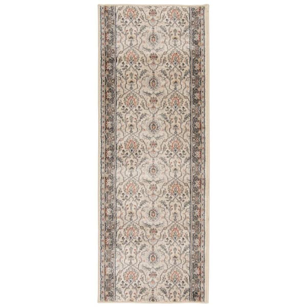 Natco Stratford Adian Alabaster 26 in. x Your Choice Length Stair Runner Rug