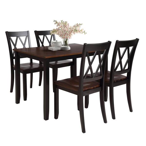 Boyel Living 5 Piece Wood Dining Table, Home Depot Dining Room Table And Chairs