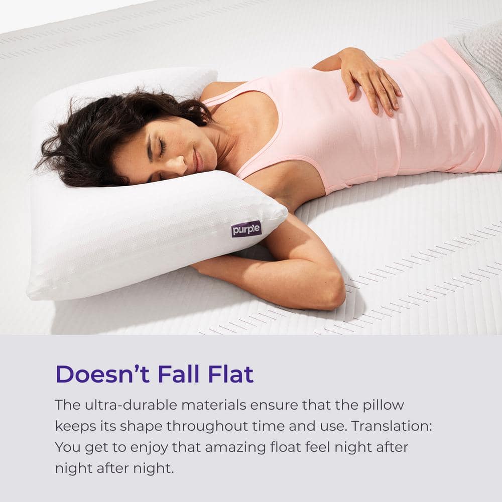 White GelFlex Grid Latex Core Medium Pillow