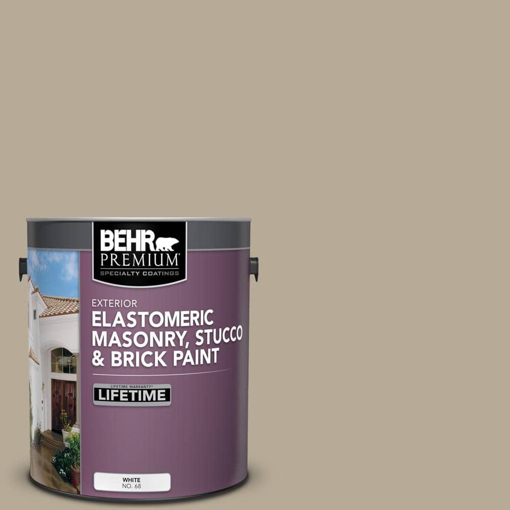 BEHR PREMIUM 1 gal. N3104 Desert Khaki Elastomeric Masonry, Stucco