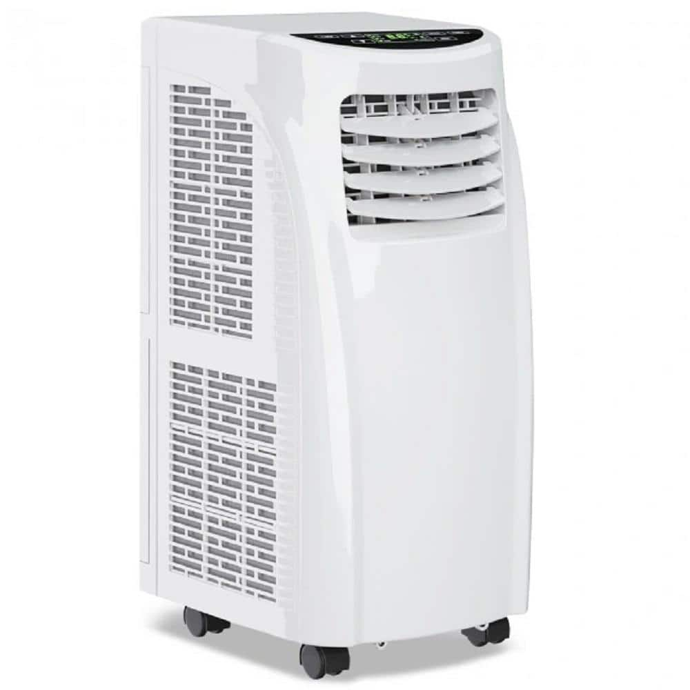 8,000 BTU (DOE) Portable Air Conditioner Cools 230 sq. ft. with Dehumidifier, Remote Control and Sleep Mode in White -  Adrinfly, SNSA11-4IN082