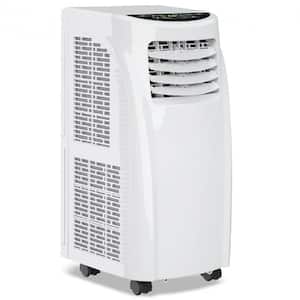 8,000 BTU (DOE) Portable Air Conditioner Cools 230 sq. ft. with Dehumidifier, Remote Control and Sleep Mode in White