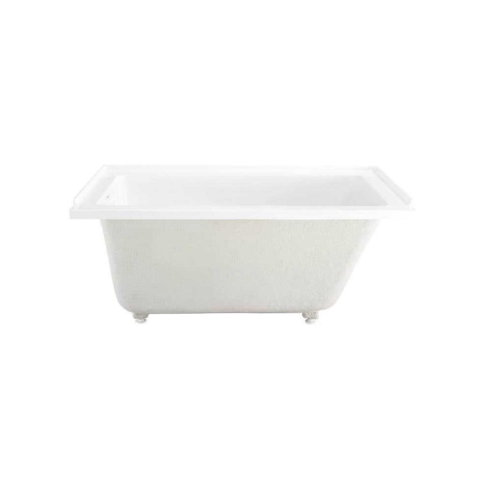 Voltaire 54 in. x 30 in. Soaking Alcove Bathtub with Left Drain in Glossy White price history on PriceWatchPro