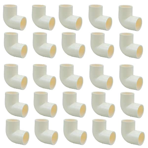 VPC 1/2 in. CPVC-CTS Slip x Slip 90 Elbow Fitting Pro Pack (25-Pack)