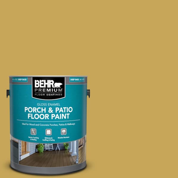 1 gal. #PPU6-18 Lemongrass Gloss Enamel Interior/Exterior Porch and Patio Floor Paint