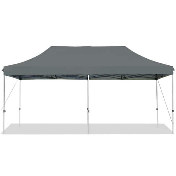 12 ft. x 12 ft. Gray Heavy-Duty Patio Canopy