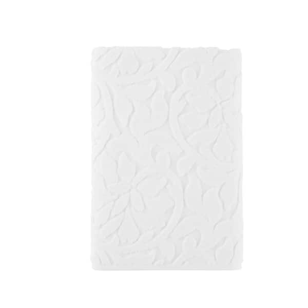 Home Decorators Collection Turkish Cotton White Sculpted Bath Sheet
