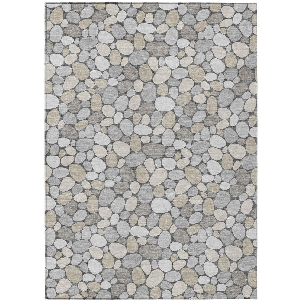 Chantille Machine Washable Indoor/Outdoor Abstract ACN2817 Gray 9 ft. x 12 ft. Area Rug price history on PriceWatchPro