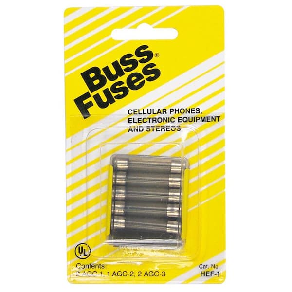 Cooper Bussmann HEF Series 5-Piece AGC Fuse Kit
