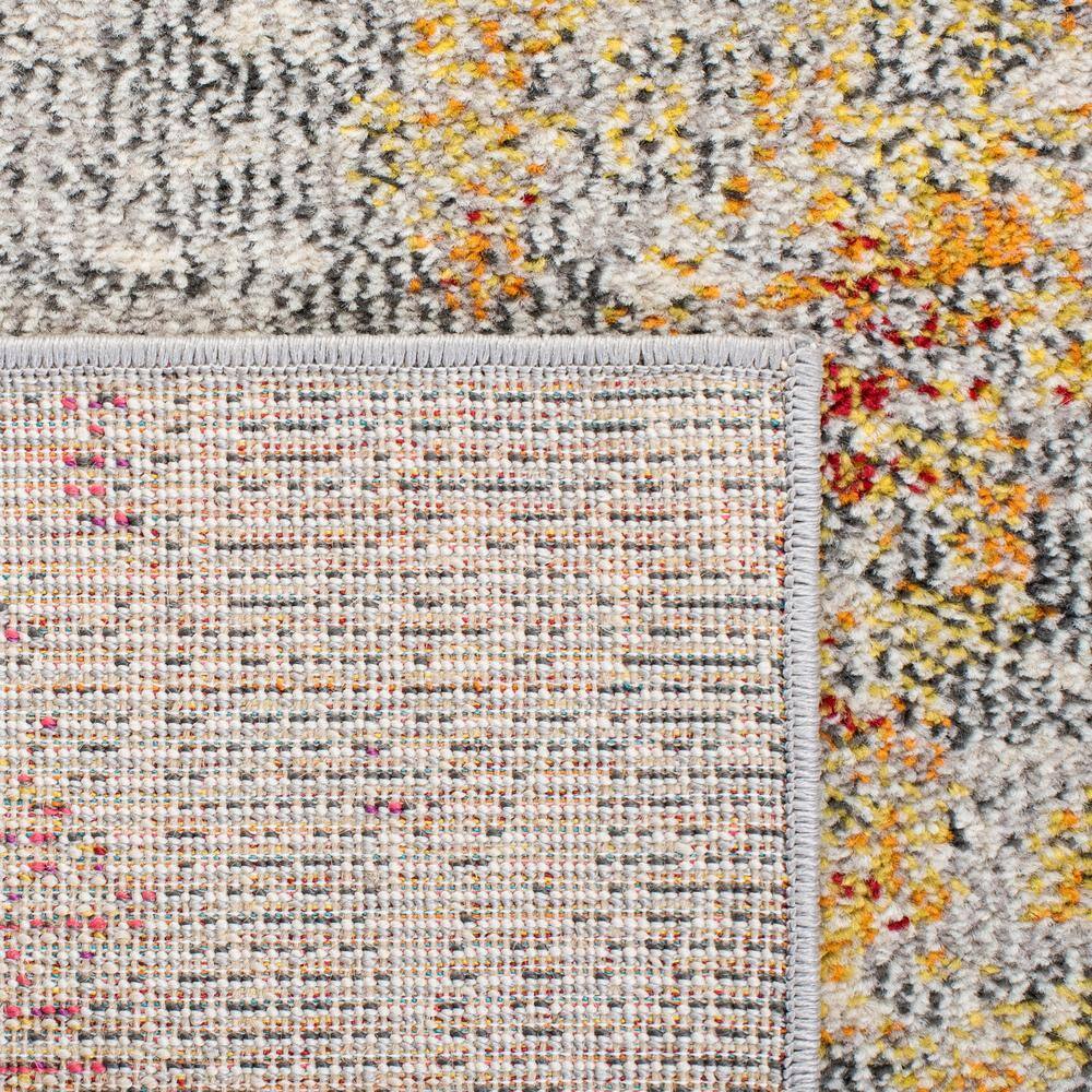 Elegant Grey & Gold Synthetic 10' x 14' Flat Woven Area Rug