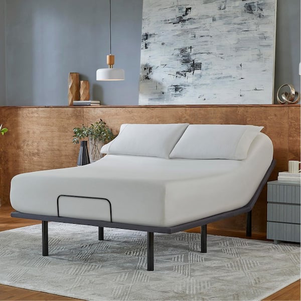baselogic Silver Twin XL Adjustable Bed Frame