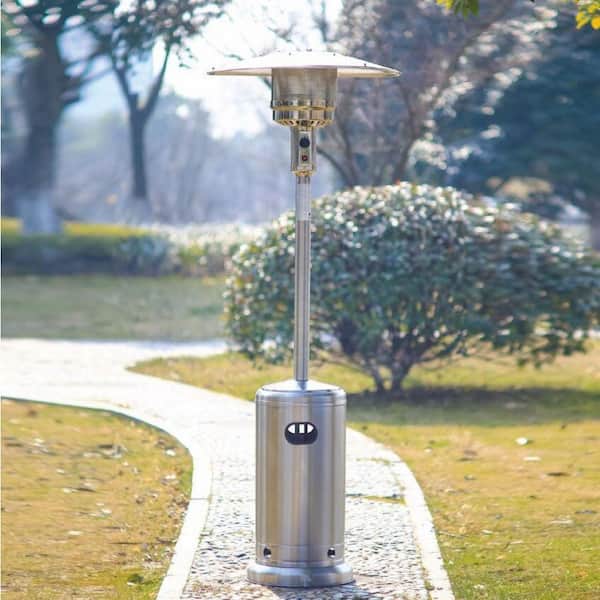 Hampton Bay 48000 BTU Stainless Steel Propane Standing Patio