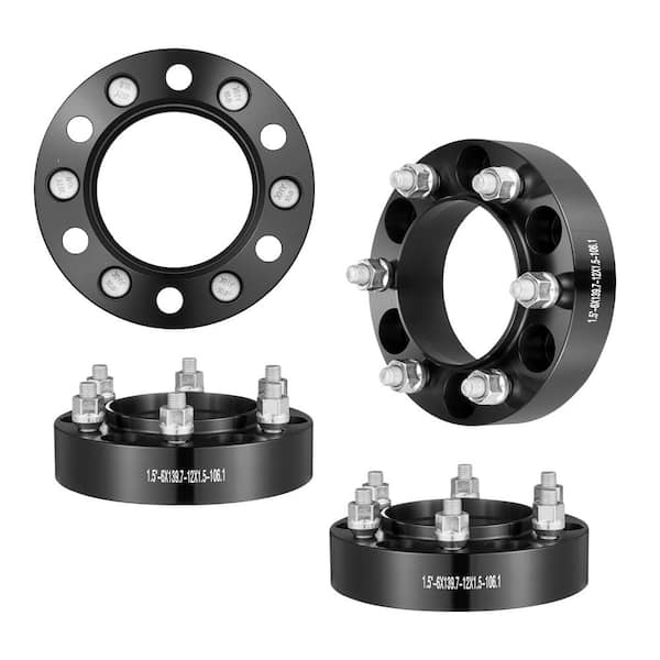 VEVOR Wheel Spacers, Wheel Adapters, 6 Lug Forged Spacer, Fit for 1996-2022 Toyota and Lexus, 4 PCS Black