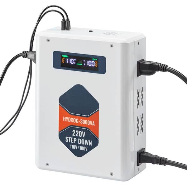 Step Down Voltage Converter, 3000VA, Heavy Duty Voltage Power Converter, 220V to 110V Power Transformer, 2 US Outlets