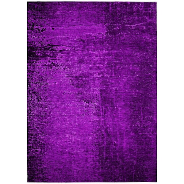 Chantille ACN554 Purple 3 ft. x 5 ft. Machine Washable Indoor/Outdoor Geometric Area Rug