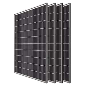 4Pcs 320-Watt Monocrystalline Solar Panel for RV Boat Shed Farm Home House Rooftop Residential Commercial House