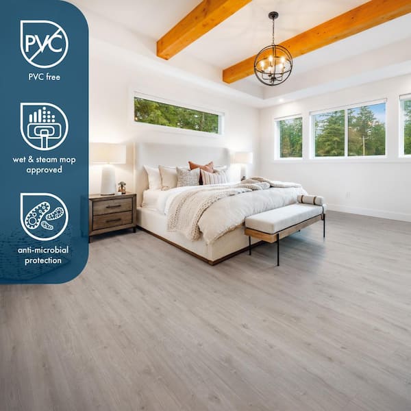 Bedford Mountain Oak 7.6 in. W x 50.6 in. L Waterproof Hybrid Resilient Flooring (21.2 sq. ft./case)