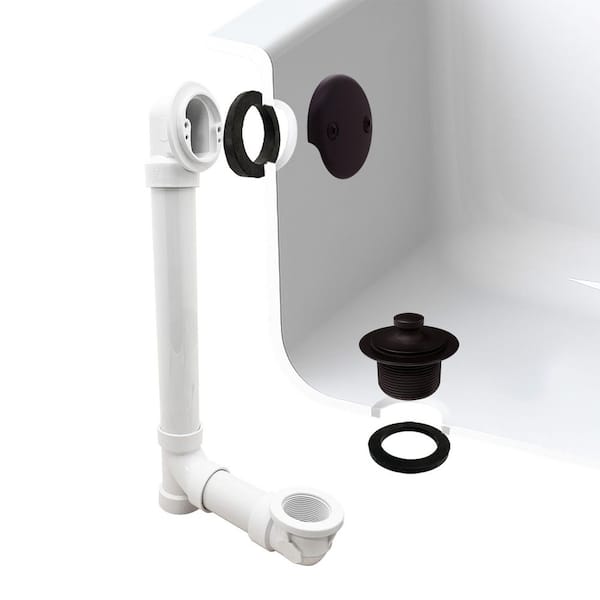 Westbrass 1-1/2 in. Sch. 40 PVC Twist and Close Drain