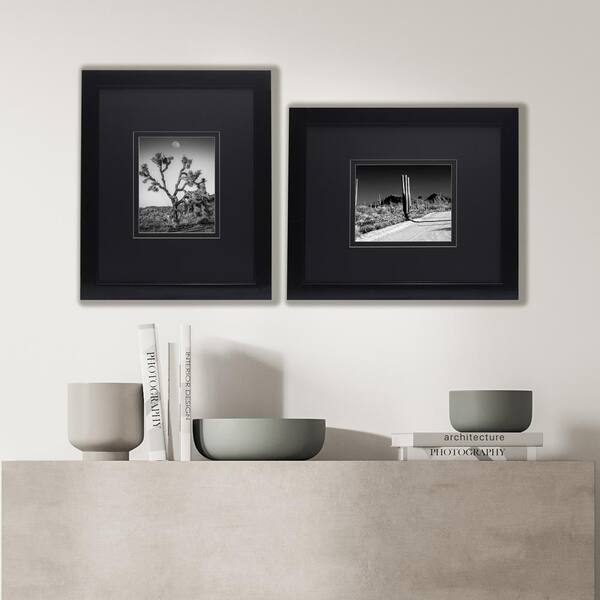 Mikasa 19 in. x 23 in. Glossy Black MDF Portrait Frame, for 8 x 10