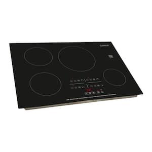 30 in. Smooth Ceramic 220-Volt Electric Induction Cooktop in Black with 4 Elements