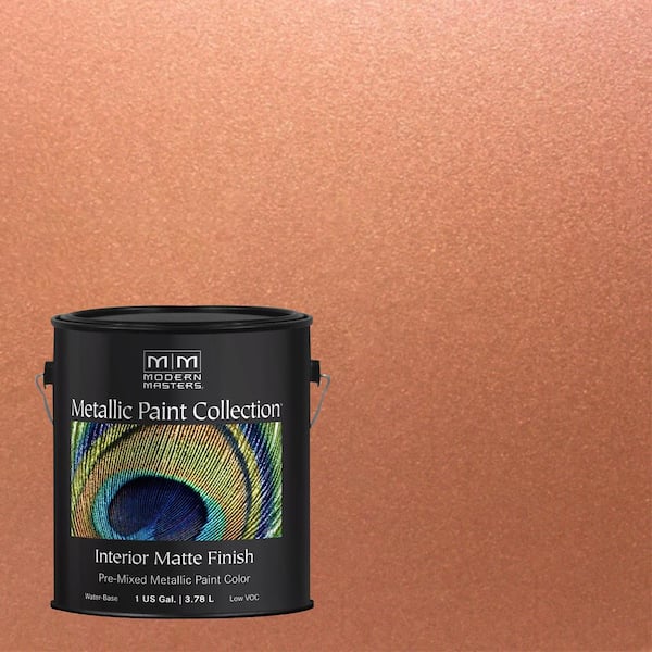 Modern Masters 1 gal. Antique Bronze Satin Metallic Interior Paint ME204GAL  - The Home Depot
