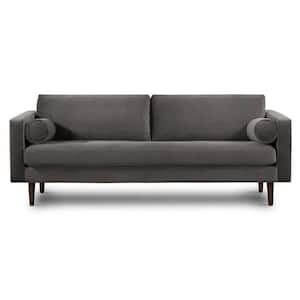Napa 89 in. Square Arm 3-Seater Sofa in Concrete