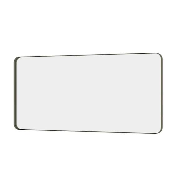 77 in. W x 36 in. H Super Big Rectangular Framed Wall Mounted Bathroom Vanity Mirror in Brushed Bronze