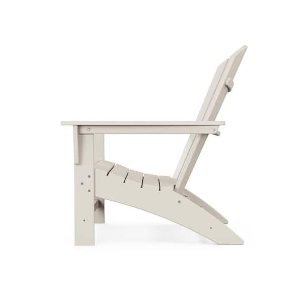 POLYWOOD Grant Park Traditional Curveback Sand Plastic Outdoor