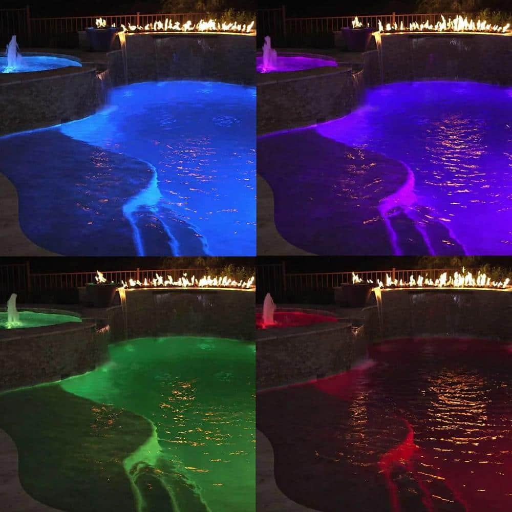 ColorLogic 320 LED Pool Light with 100 ft Cord, Black