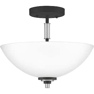 Conrad 2-Light Brushed Nickel Semi-Flush Mount