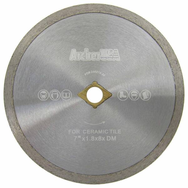 Archer USA 7 in. Continuous Rim Diamond 