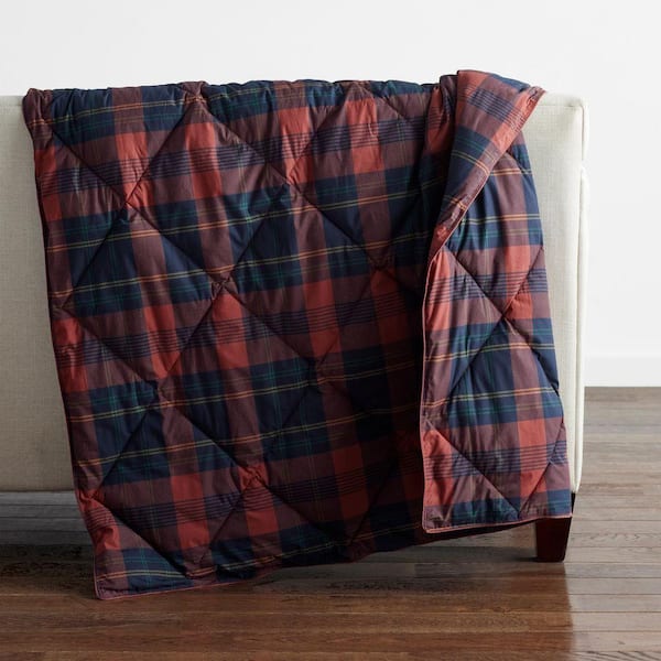 Company Essentials Loftaire Throw Red Cotton Blanket