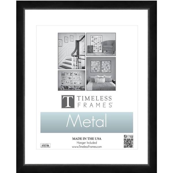 at Home Pewter Linear Panel 10 x 20 Float Photo Frame