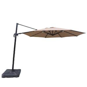 Victoria 13 ft. Octagonal Cantilever Patio Umbrella in Stone Sunbrella Acrylic