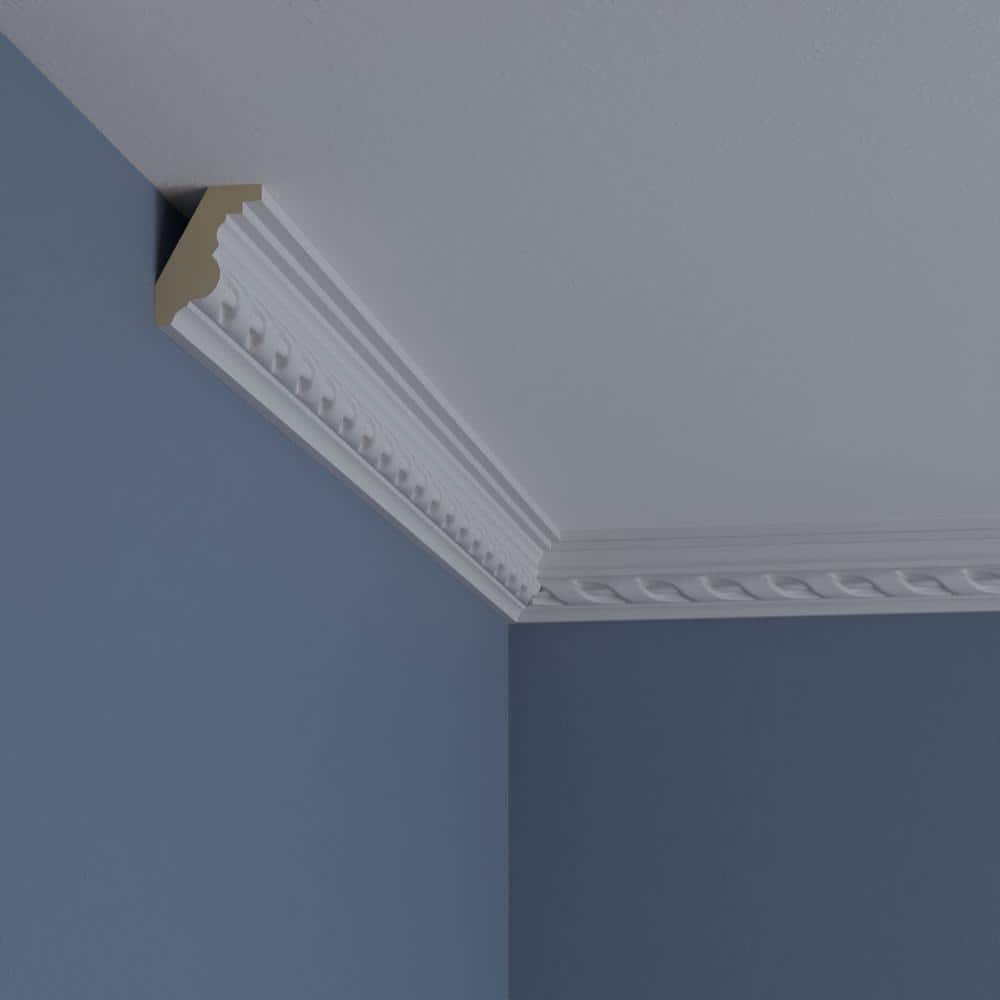 Valeriano White Polyurethane Crown Moulding 94.5"