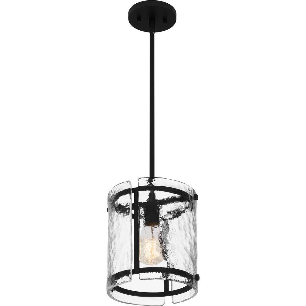 Brushed Nickel Glass Mini Pendant Light