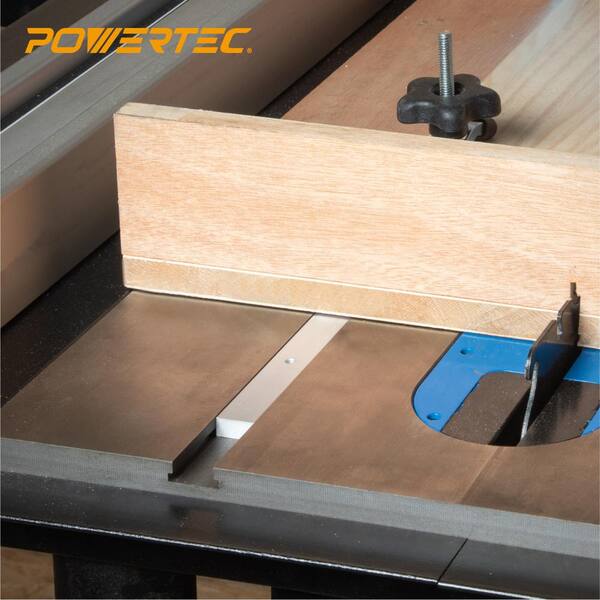 Powertec 24 In Miter Gauge Jig And Fixture Bar For Woodworking 71519 Miter Gauge Jig And Fixture Bar, Table Saw Miter Bar Home Depot