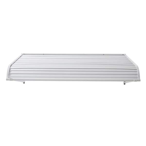 Aluminum Awning 60 x 42 in. Sturdy Window and Door Canopy, Lightweight and Durable Aluminum Cover for Outdoor Rain, Snow
