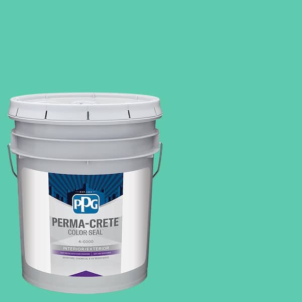 Perma-Crete Color Seal 5 gal. PPG1229-4 Tropical Tide Satin Interior/Exterior Concrete Stain