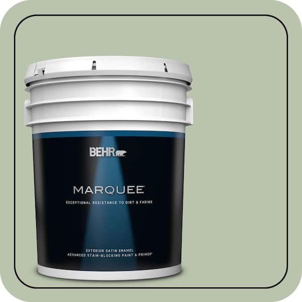 BEHR MARQUEE 5 gal. #PPU11-10 Whitewater Bay Satin Enamel Exterior Paint & Primer